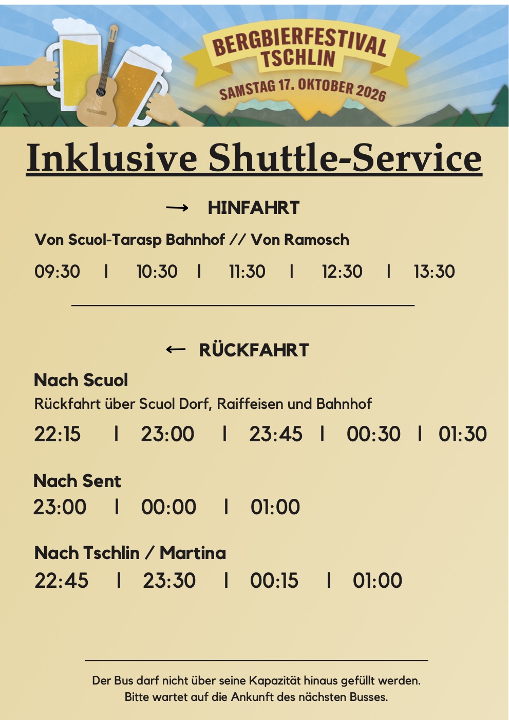 Busfahrplan 2026